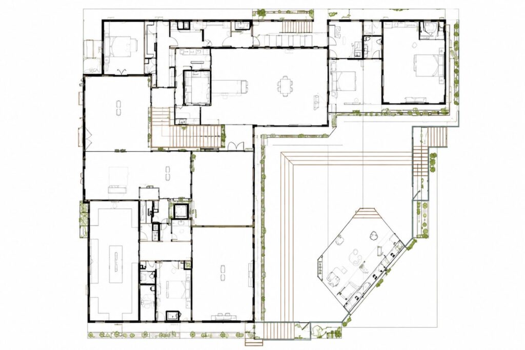 Original architectural floor plan of Canvas Sur before the luxury interior design transformation by Zamira Ariza Interior Design.